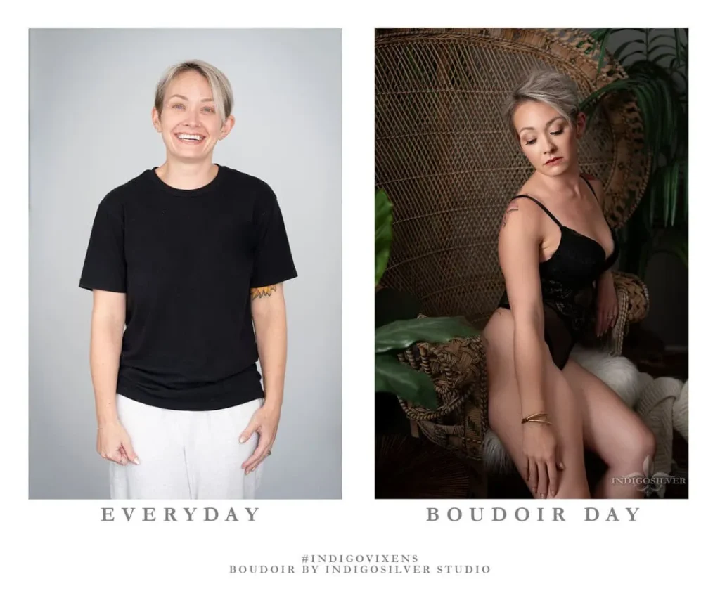 boudoir before and after